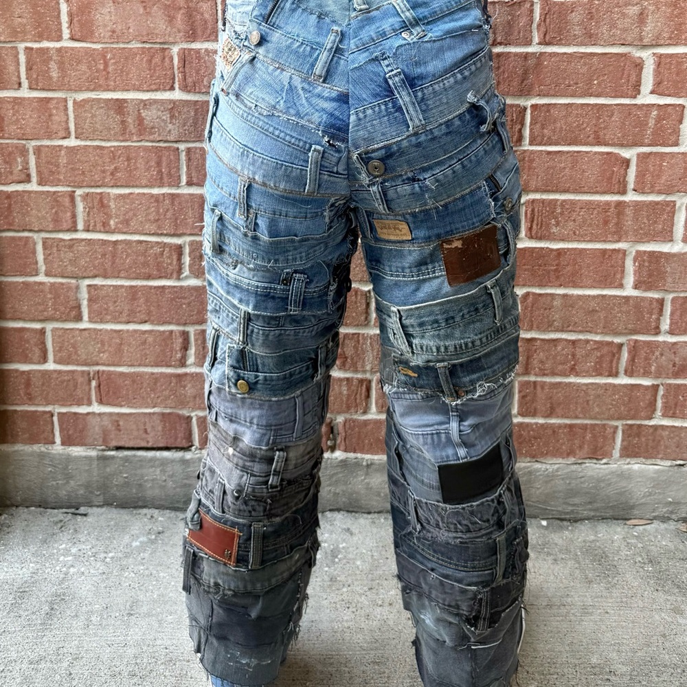 Strap Denim Jeans | Brick Denim - Picture 2 of 3